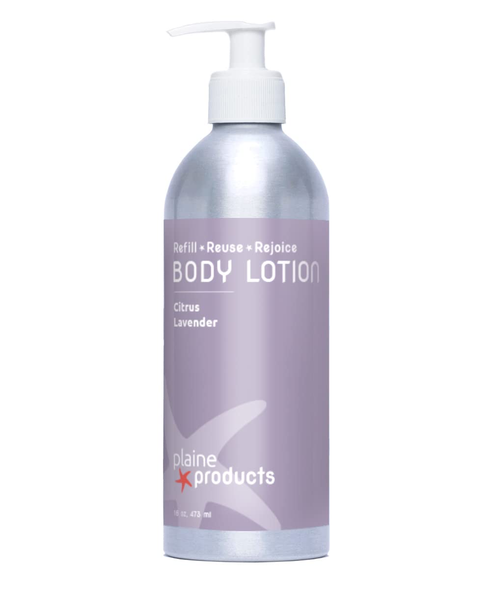 Eco-Friendly Body Lotion - Citrus Lavender - Sensitive Skin, 16 oz (Refillable Bottle with Pump)