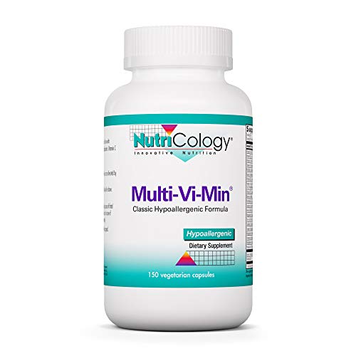 Nutricology Multi-Vi-Min Supplement - Multivitamin for Men & Women, with Iron, Daily Vitamins, for Adults, High Potency, Bioavailable, Vegetarian Capsules - 150 Count