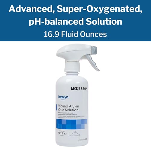 McKesson Puracyn Plus Wound Care Cleanser Spray, 16.9 oz [1 Count] First Aid Wash Solution for Minor Injuries, Cuts, Burns, Scrapes, Sores, Alcohol-Free