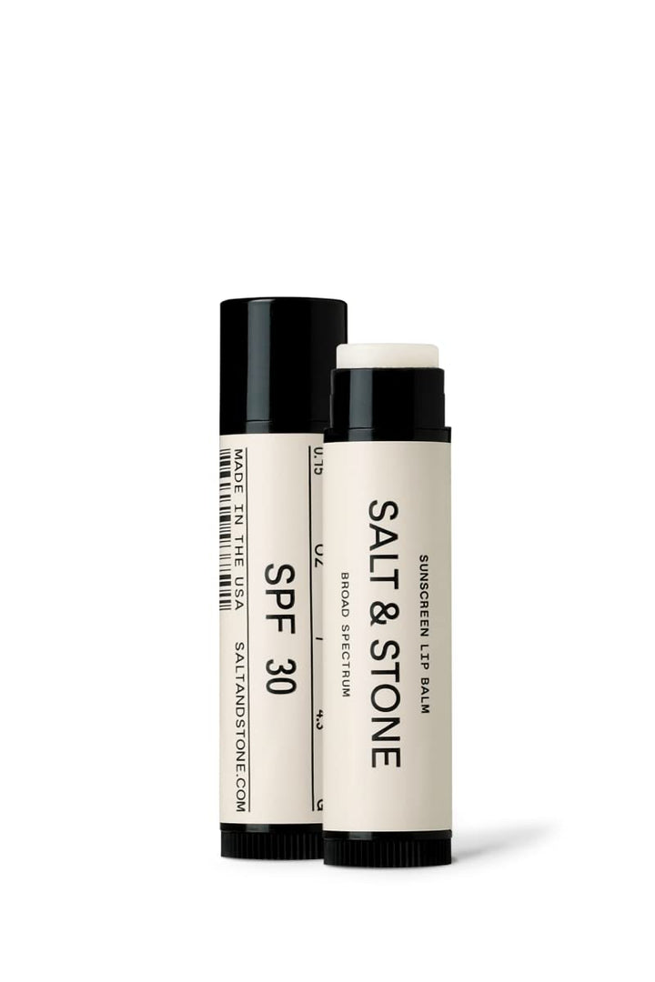 SALT & STONE Lip Balm SPF 30 (1 Pack) for Women & Men | Broad Spectrum Lip Protection | Water Resistant & Reef Safe | Restores Dry Cracked Lips | Cruelty-Free, Gluten-Free | Made in USA