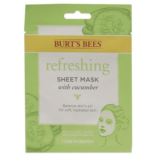 Burts Bees Refreshing Sheet Mask - Cucumber Unisex 1 Pc, (60192)