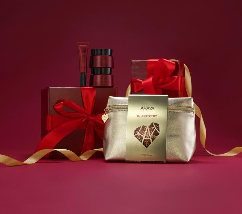 AHAVA Apple of my Eye Gift Set - Includes Advanced Deep Wrinkle Cream 1.7 Fl.Oz, Overnight Deep Wrinkle Mask 1.7 Fl.Oz & Advanced Smoothing Eye Cream 0.5 Fl.Oz, enriched with exclusive Osmoter