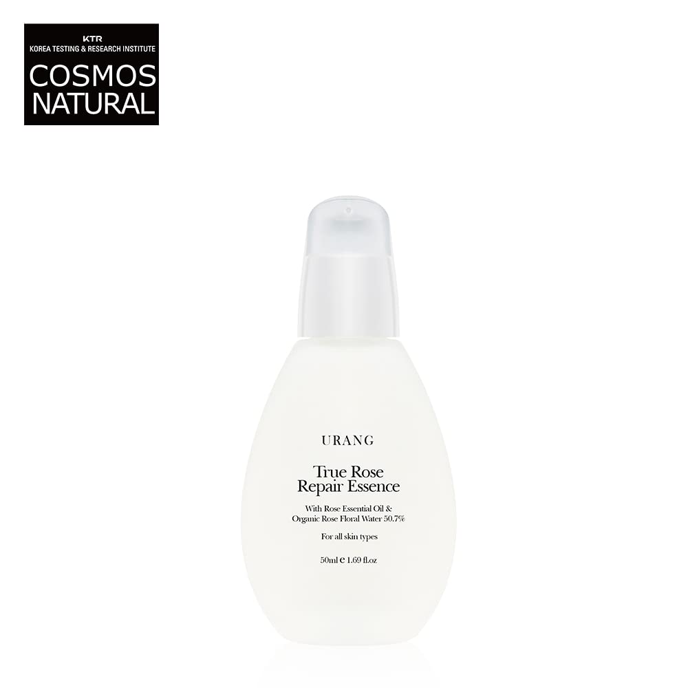 URANG True Rose Repair Essence - 50ml | 57.75% Organic, EWG Verified | Ideal for sensitive, irritated, and red skin | Soothing, Hydrating, Repairing, Nourishing