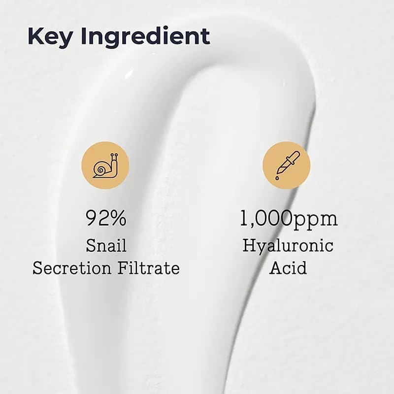 DSSdoliV Snail Mucin 92% Moisturizer Cream,advanced Snail All in One Cream,Daily Repair Face Gel,Moisturizing & Firming Cream for All Skin Types Skincare Products-100g