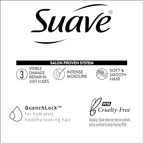 Suave Coconut Oil Infusion Shampoo and Conditioner Set, Damage Control Hydrating Shampoo & Conditioner for Damaged Dry Hair, 12.6 Oz Ea (2 Piece Set)