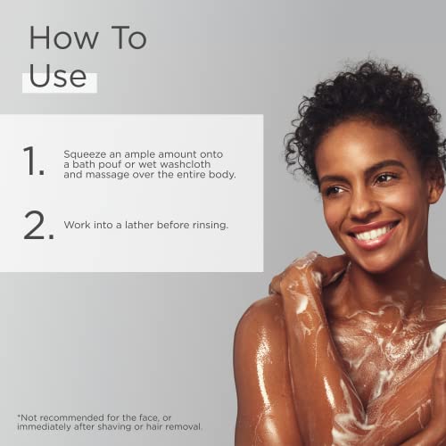 Glycolic Acid Body Wash – Exfoliating & Moisturizing Body Wash for Dry Skin, Reduce Keratosis Pilaris – Fragrance-Free Exfoliator with Glycolic Acid for Rough & Bumpy Skin, 6.7 Fl Oz