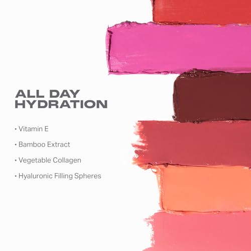 Morphe Huephoric Rush 3-in-1 Silk Cream Blush - Cream-to-Matte Buildable Blush for Cheeks - Primes, Hydrates & Blurs Skin for a Supple-Matte Finish - Pleasured (0.28 Ounce)