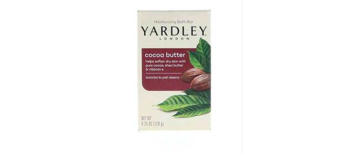 Yardley Cocoa Butter Bath Naturally Moisturizing Soap Bar - 4.25 Oz, 3 Pack