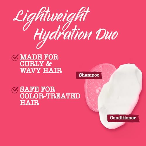 Maui Moisture Lightweight Hydration + Hibiscus Water Conditioner, Nourishing Conditioner Softens & Quenches Wavy & Curly Hair with Aloe Vera, Vegan & Silicone-Free, 25.4 fl. oz