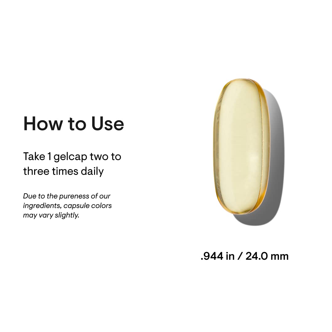 THORNE Super EPA - Omega-3 Fatty Acids EPA 425mg & DHA 270mg Supplement - Support Brain, Cardiovascular, Joints & Skin - Gluten, Dairy & Soy-Free - 90 Gelcaps