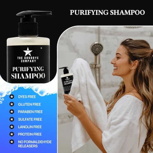 The Goodbye Company Shampoo & Conditioner Set – Sulfate-Free Hair Care with Fresh Lime Scent – Hydrating & Nourishing for Dry, Damaged Hair – 2 x 10oz Bottles