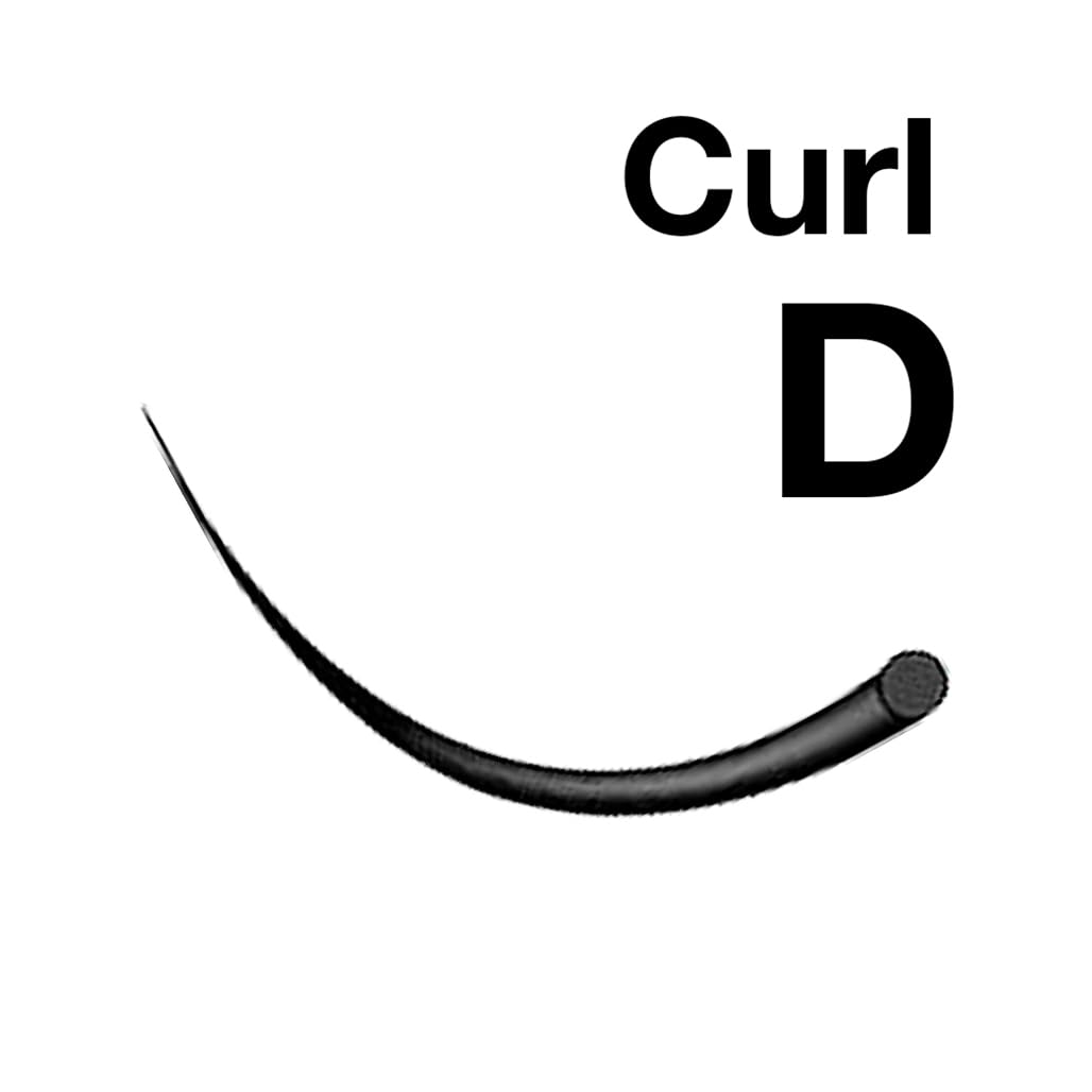 15MM : EMILYSTORES 0.05mm Thickness D Curl 15mm Length Lashes Silk Mink Eyelashes For Eyelash Extensions Single Size One Tray