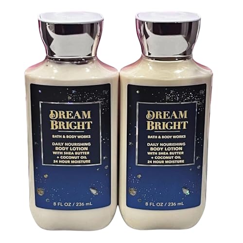 Bath and Body Works Body Lotion, Set of 2, 8oz Each (Dream Bright)
