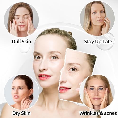 Vitamin C Face Serum, Hydration Facial Serum with Hyaluronic Acid, Vitamin E, Collagen & Niacinamide - Brightening Serum for Dark Spots, Even Skin Tone, Wrinkles, Fine Lines for Skin Care Essence