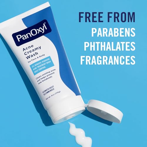 PanOxyl Creamy Acne Wash, 6 oz (3 Pack)