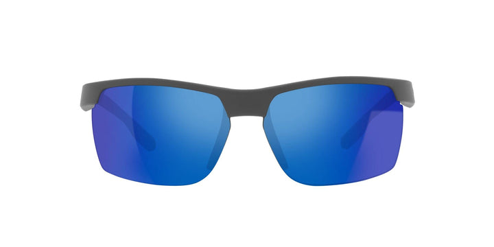 Native Eyewear Ridge-Runner Sunglasses, Matte Granite/Polarized Blue Reflex, 68 mm