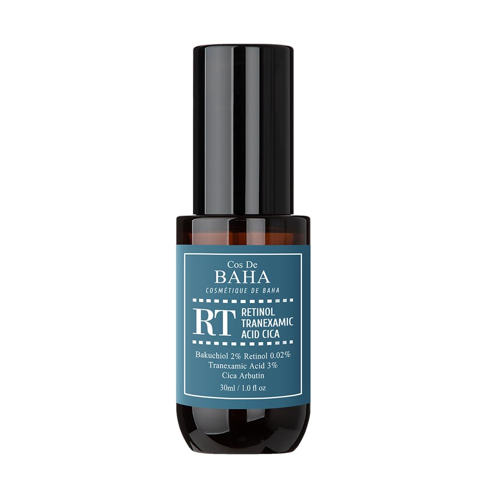 Retinol & Tranexamic Acid Radiance Boost Facial Serum: Enhanced Skin Texture and Tone, with Hydrating Aloe & Nourishing Botanicals, 1 Fl Oz (30ml)