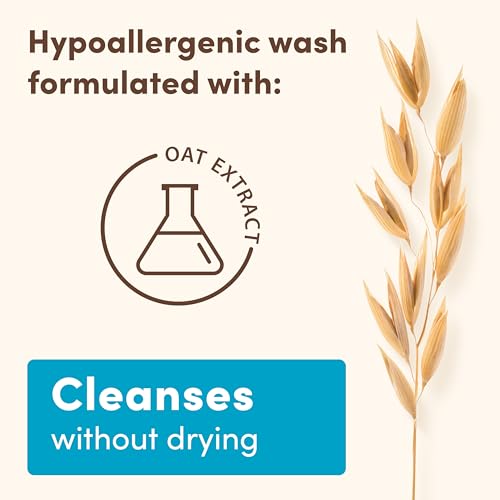 Aveeno Baby Daily Moisture Gentle Body Wash & Shampoo with Oat Extract, 2-in-1 Baby Bath Wash & Hair Shampoo, Tear- & Paraben-Free for Hair & Sensitive Skin, Lightly Scented, 8 fl. oz