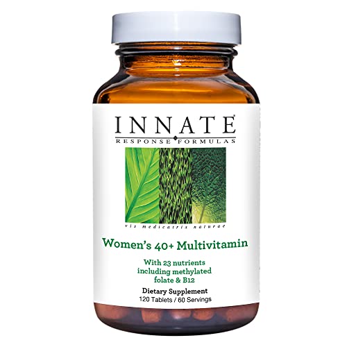 Innate Response Formulas Women’s 40+ Multivitamin - Daily Multivitamin for Women 40 and Over - Includes Methylated Folate and B12 - Made Without 9 Food Allergens - 120 Tablets (60 Servings)