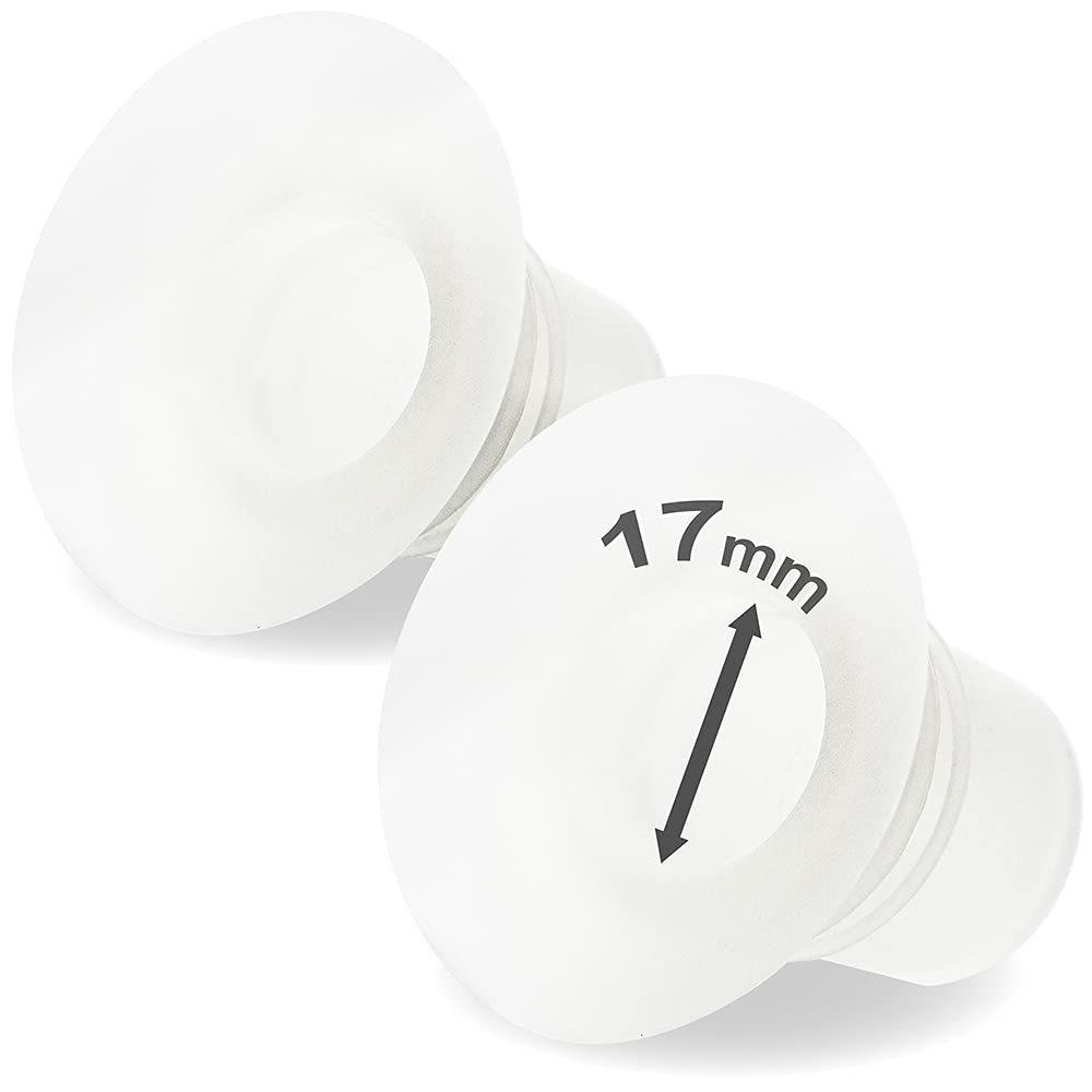 Nenesupply 17mm Flange Insert Compatible with Elvie Flange Pump Parts Elvie Stride Flange Momcozy Medela Flange Spectra Willow Reduce 24mm to 17mm Use as Elvie Inserts Medela Insert Momcozy Insert