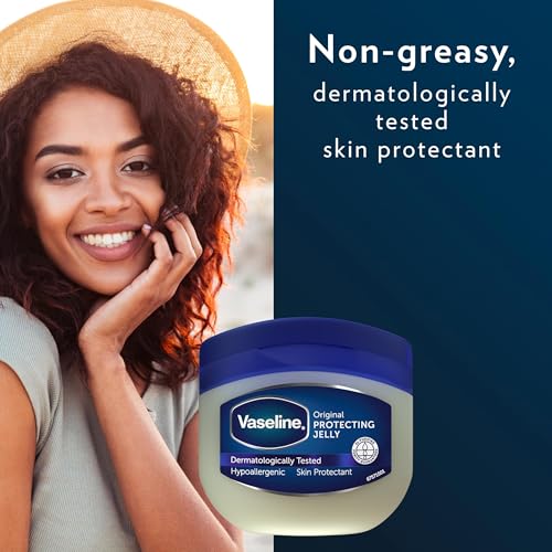 Vaseline Unscented Petroleum Jelly 50ml - Whole Body Moisturizer for Dry Skin, 1.69oz