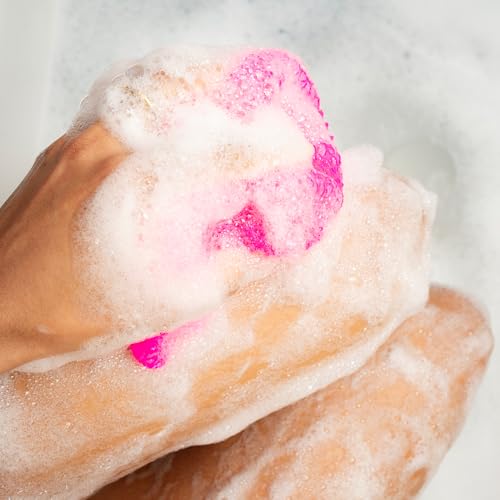 AFRIKI African Net Sponge, African Exfoliating Sponge, Black Owned, Exfoliating Washcloth, Body Exfoliator for Bath and Shower, Back Scrubber, Dead Skin Remover (Black, Grey, 1 Count (Pack of 2))