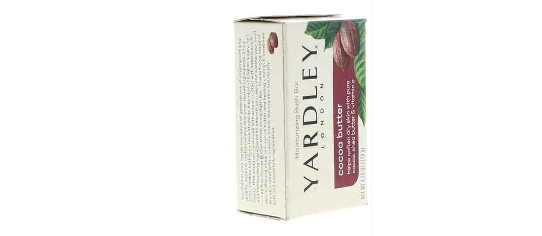 Yardley Cocoa Butter Bath Naturally Moisturizing Soap Bar - 4.25 Oz, 3 Pack