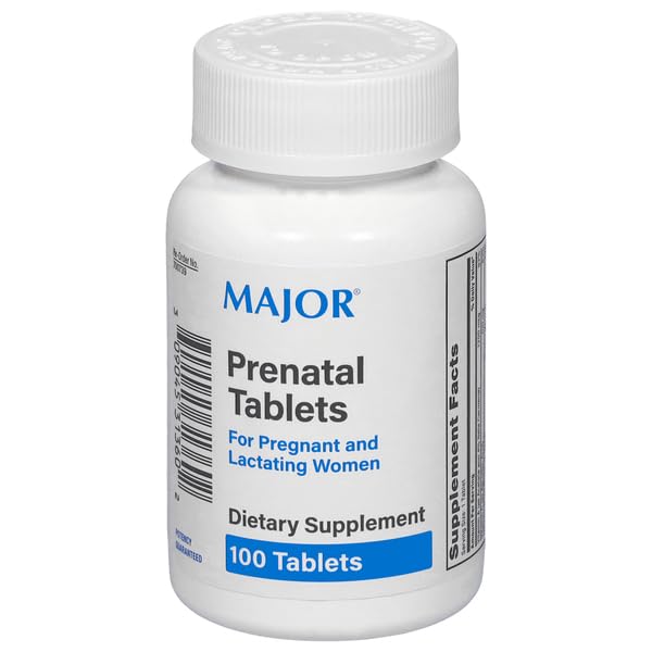 Major Prenatal Tablets for Pregnant and Lactating Women - Dietary Supplement - 100 Tablets