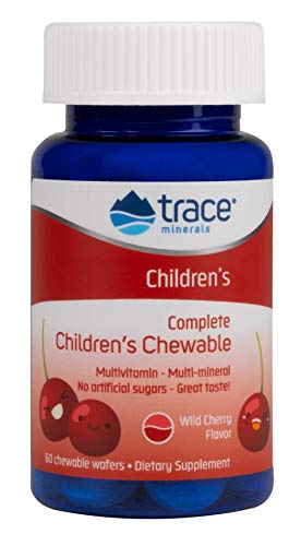 Trace Minerals Complete Children's Chewable - Gluten-Free Multivitamin for Kids - Chewable Multivitamin Supplement to Support Health & Development - 60 Chewable Wafers (30 Servings)