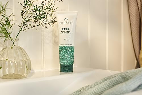 The Body Shop Tea Tree Skin Clearing Daily Face Scrub - Exfoliating and Purifying For Blemished Skin - Vegan - 4.2 Fl Oz