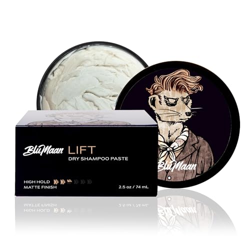 BluMaan Lift Dry Shampoo Paste - Cleanse and Revitalize Second-Day Hair - Volumizing Lift, Texture, Light Hold and Cleansing Hair Care Essential with Natural Ingredients - 74 ml/2.5 oz