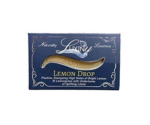 Natural Soap Bar, Luxiny Lemon Drop Handmade Body Soap with Lemongrass and Litsea Essential Oil is a Palm Oil Free Bath Soap Bar Vegan Castile Soap for All Skin Types Including Sensitive Skin (3 Pack)