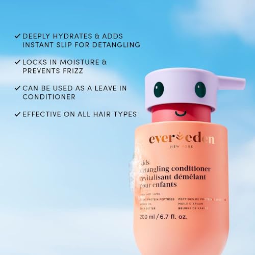Evereden Kids Conditioner Detangler, 6.7 fl oz. | Children's Haircare | Non-toxic Conditioning for Silky Smooth Hair