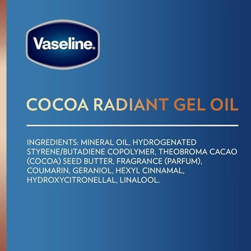 Vaseline Intensive Care Cocoa Radiant Body Gel Oil, 6.8 Ounce