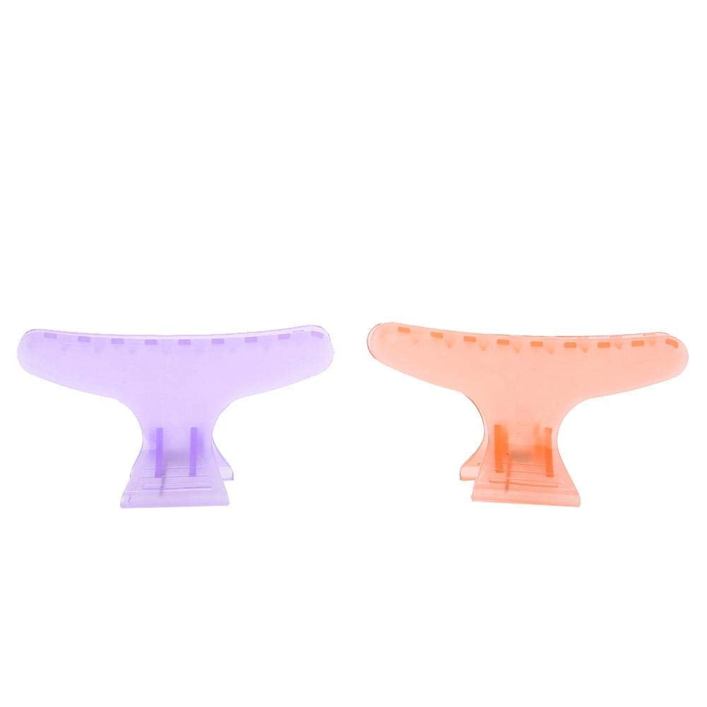 12Pcs Professional Salon Hair Claw, Butterfly Holding Hair Clip, Non-slip Butterfly Hair Clamps Chic Styling Claw Hair Clamps Salon Hair Color Perm Section Hairdressing Tool(Clear)