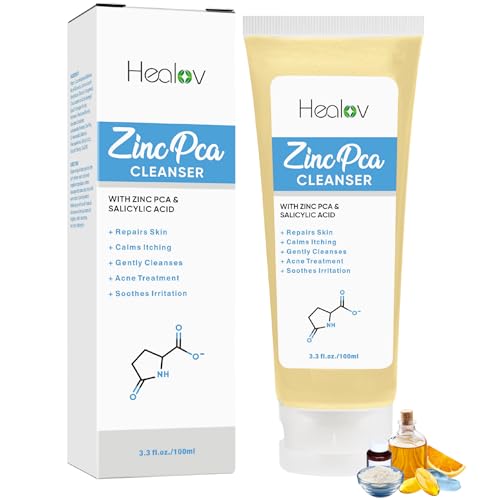 Zinc Face Wash | Zinc Soap Skin Therapy Body Cleanser for Acne, Rosacea, Eczema, Dermatitis, Psoriasis, Itching | Cleansing, Calming Facial Wash | Exfoliating Zinc Face & Body Wash for All Skin Types