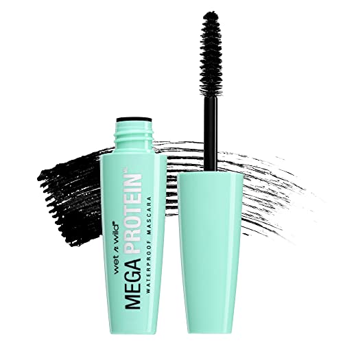 wet n wild Mega Protein Waterproof Mascara, Very Black, 0.21 Ounce,C154A