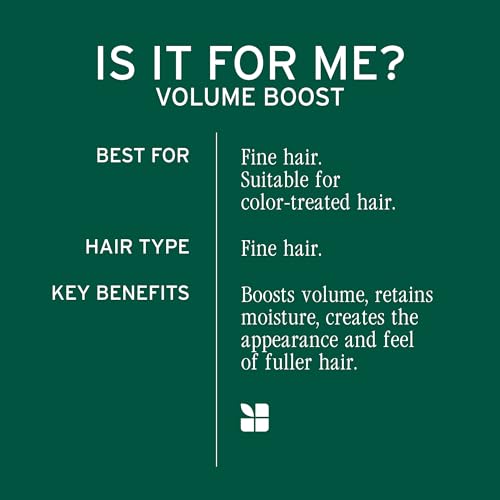 Biolage Volume Boost Shampoo - Long-Lasting Volume, Gently Cleanses, For Fine Hair, Soy Protein & Polymers, Vegan, Paraben-Free, 13.5 Fl Oz, Packaging may vary