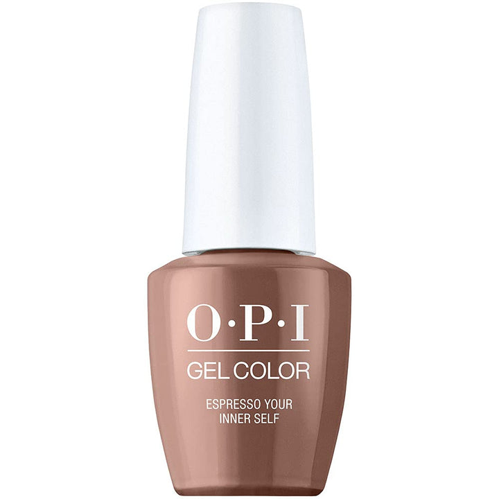 OPI GelColor, Espresso Your Inner Self, Brown Gel Nail Polish, Downtown LA Collection, 0.5 fl. oz.