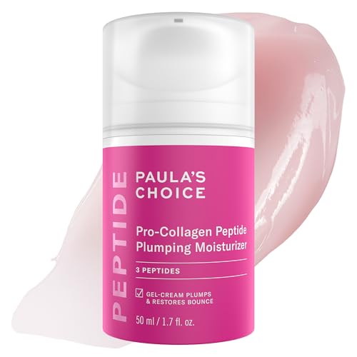 Paula's Choice Pro-Collagen Peptide Plumping Face Moisturizer, Daily Gel Face Cream for Deep Lightweight Hydration, Wrinkles & Loss of Firmness, Fragrance-Free, 1.7 Fl Oz