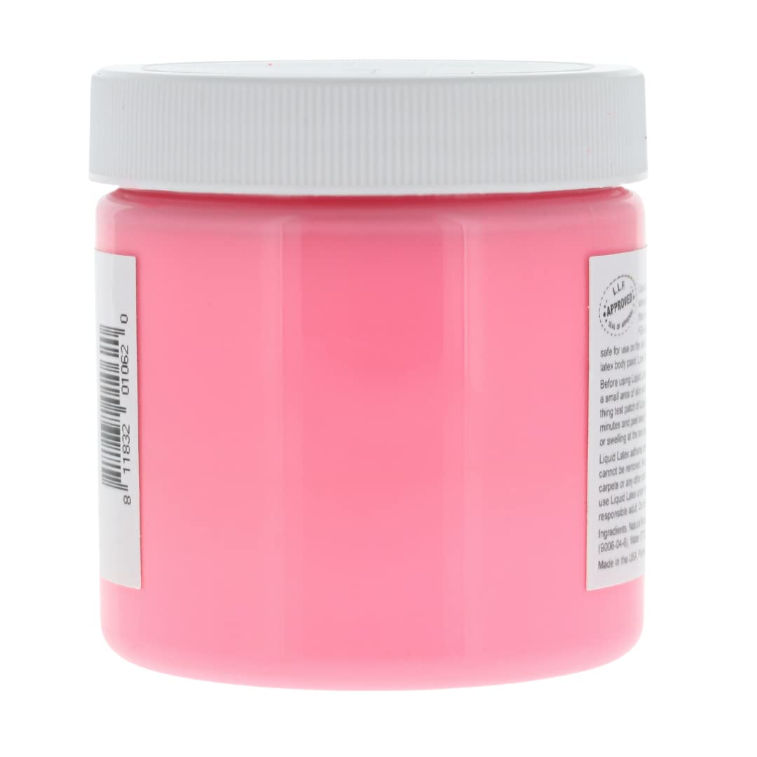 Black Light Fluorescent Pink Liquid Latex Body Paint In 4 Ounces