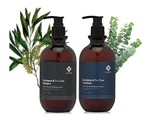 Elabore Eucalyptus & Tea Tree Shampoo & Treatment Set (15.21 fl.oz / 450 ml)