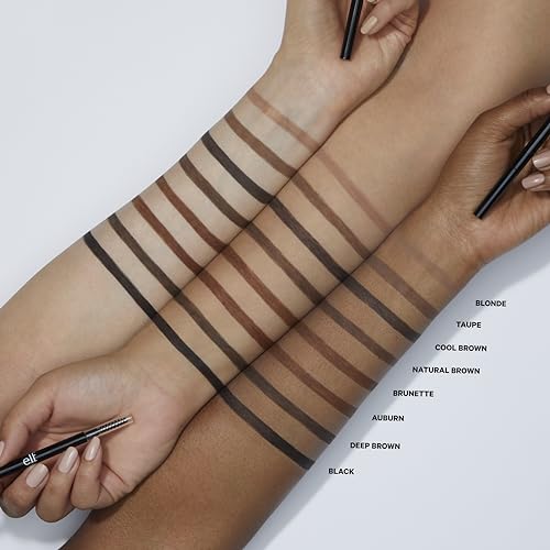 e.l.f. Ultra Precise Brow Pencil, Creamy, Micro-Slim, Precise, Defines, Creates Full, Natural-Looking Brows, Tames and Combs Brow Hair, Neutral Brown, 0.0017 Oz