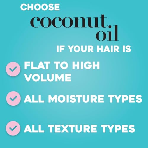 OGX Nourishing + Coconut Oil Weightless Hydrating Oil Hair Mist, Lightweight Leave-In Hair Treatment with Coconut Oil & Bamboo Extract, Paraben & Sulfate Surfactant-Free, 4 fl oz