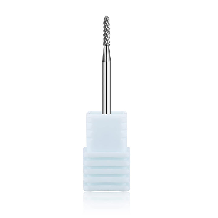 NMKL38 Safety Nail Drill Bits Tungsten Carbide Rotary Burrs Cuticle Clean for Nail Salon Manicure Tools 3/32 Grain Shaped for Electric Nail File Machine