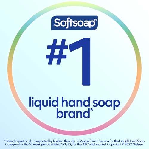 Softsoap Hand Soap Refill, Milk and Honey, Bathroom Hand Soap in Bulk, Premium Scented Liquid Hand Soap, 300 Fluid Ounces Total (50oz bottle, Case of 6 Bottles)