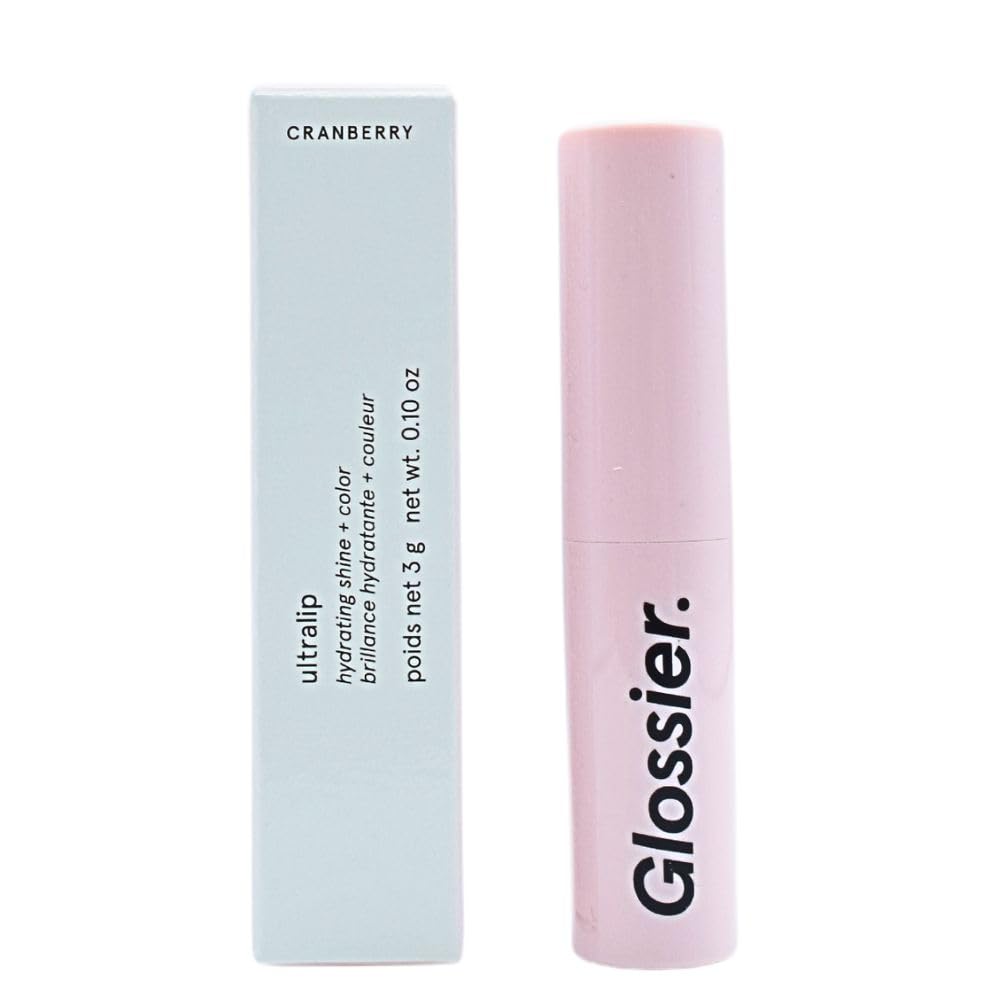 Glossier Ultralip High Shine Lipstick with Hyaluronic Acid - Cranberry - Crimson-Berry Red