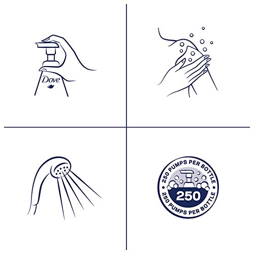 Dove Shower Foam Shea Butter With Warm Vanilla Foaming Body Wash, 13.5 Oz