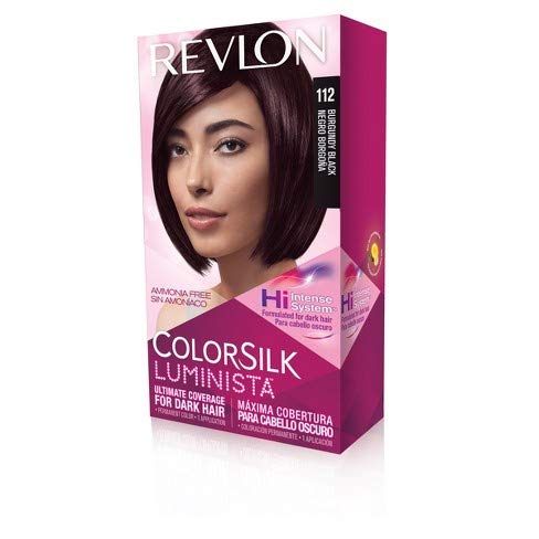Revlon Colorsilk Luminista Haircolor, Burgundy Black, 3 Count