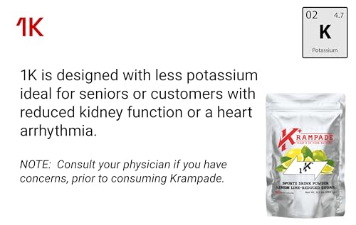 Krampade 1Krs Potassium Powder Drink Mix | 1000 mg | Hydration and Cramp Prevention